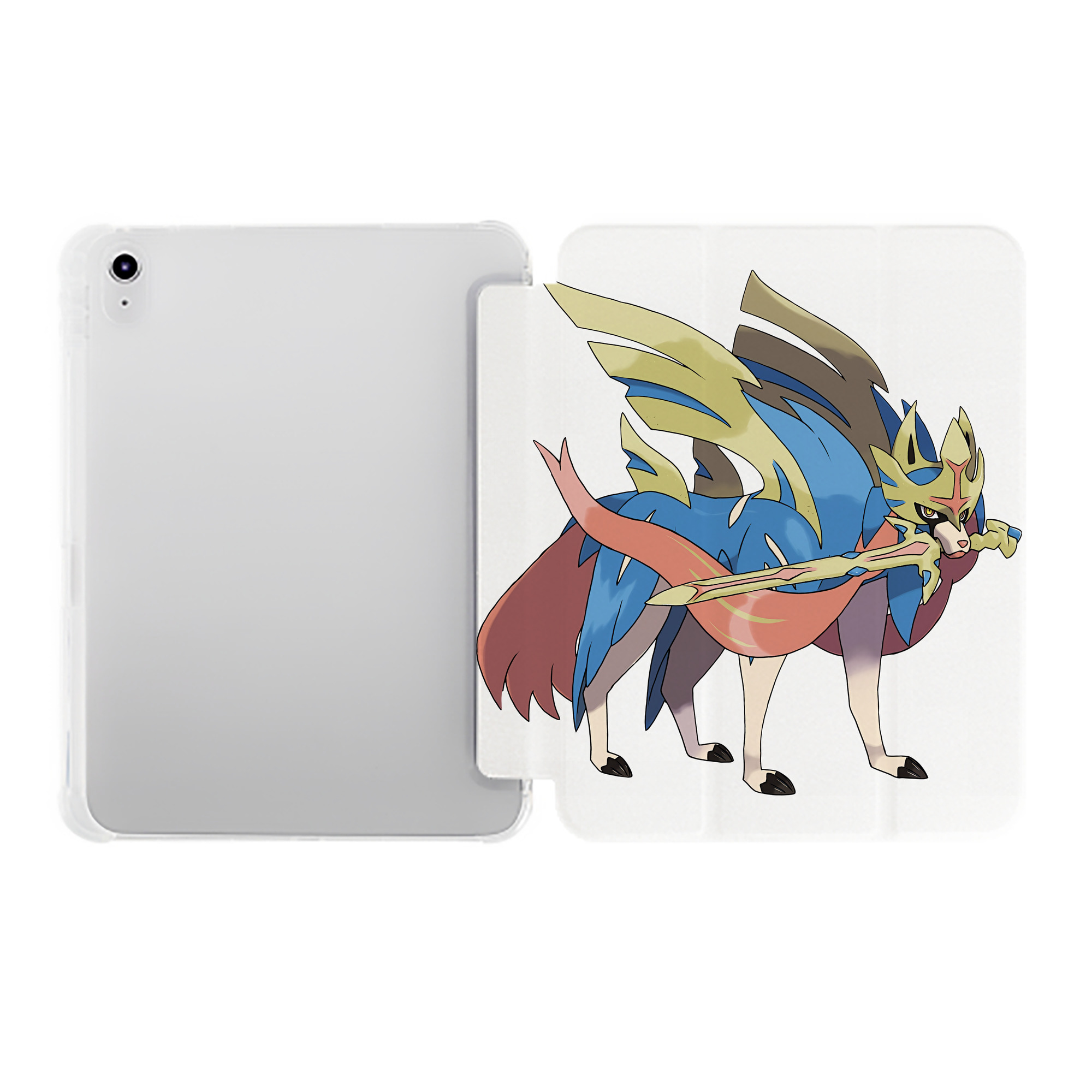 （画像用） ポケットモンスター Pokémon IPad ケース ペン収納付き 三つ折りスタンド PUレザー×シリコン 対応機種9.5/10.5/10.9インチ